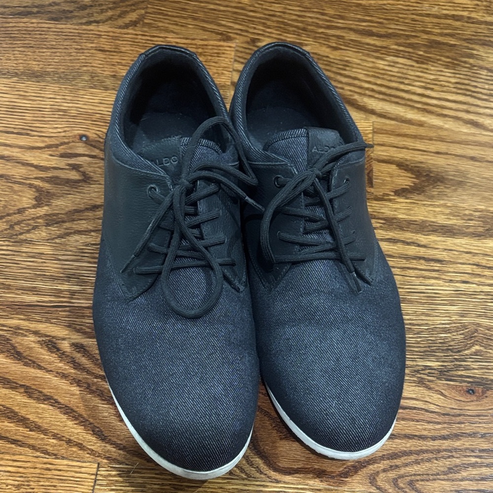 Aldo Black Derby Shoes for Men